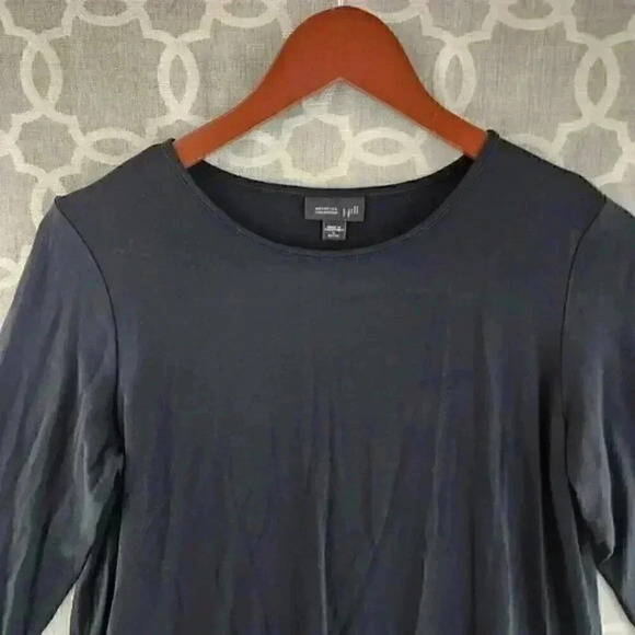 J. Jill Wearever Black Wrap back‎ Long Sleeve Blouse S/P - Picture 3 of 10
